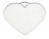 Брелок сердце металлический